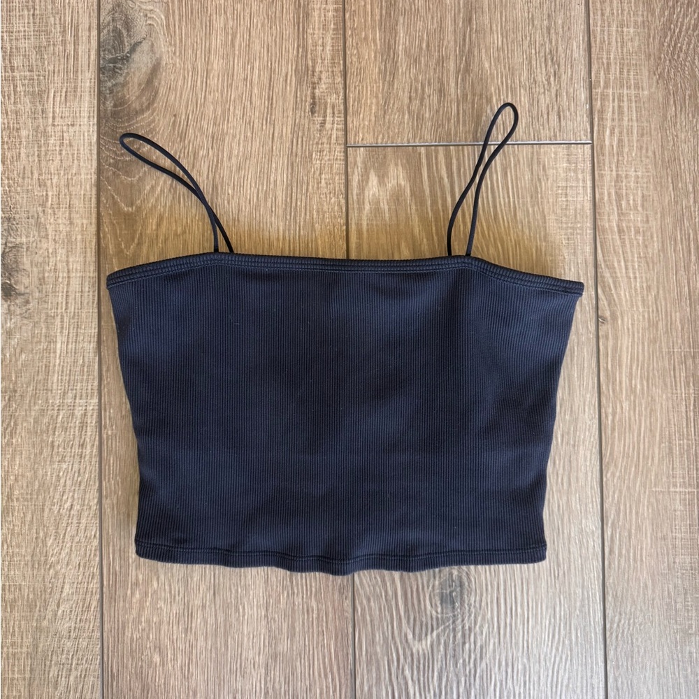 Alo Yoga Black Strappy Top